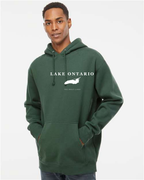 Lake Ontario - Serif Classic Hoodie, Alpine Green
