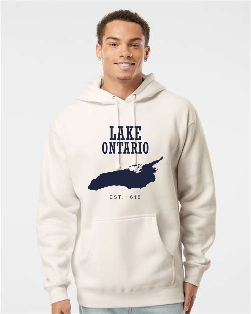 Lake Ontario - Slab Heritage Hoodie, Bone