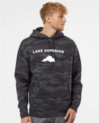 Lake Superior - Arc Classic Hoodie, Black Camo
