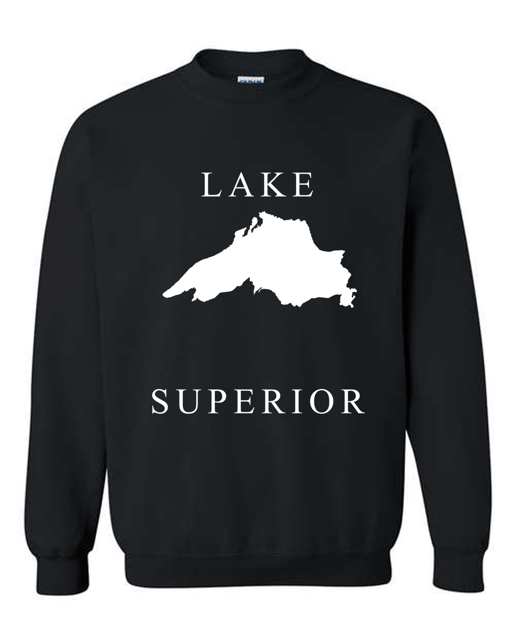 Lake Superior - Copperplate Sandwich Hoodie, Black