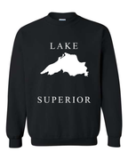 Lake Superior - Copperplate Sandwich Hoodie, Black
