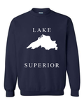 Lake Superior - Copperplate Sandwich Hoodie, Navy