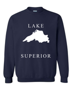 Lake Superior - Copperplate Sandwich Hoodie, Navy