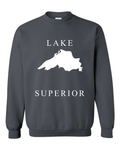 Lake Superior - Copperplate Sandwich Hoodie, Charcoal