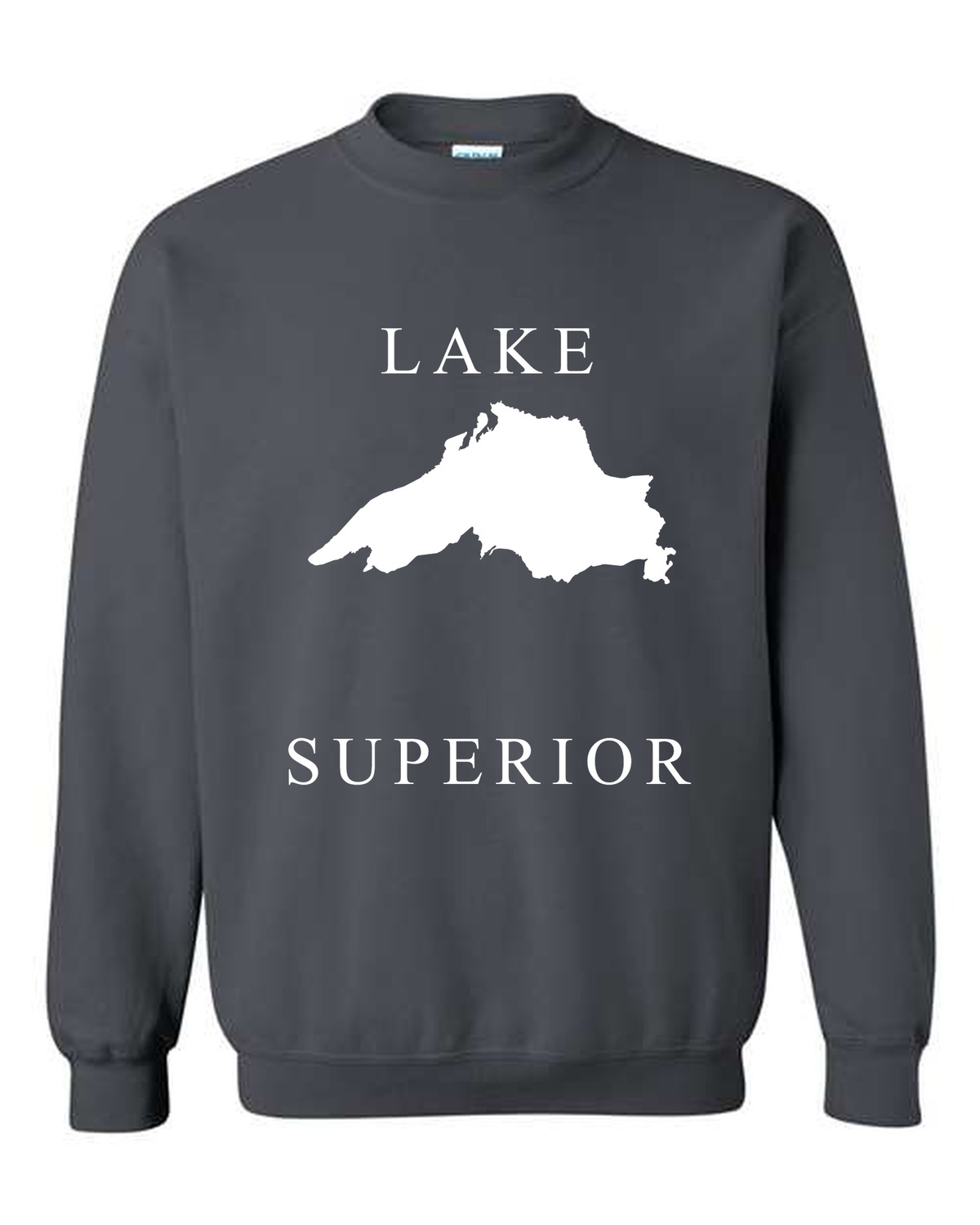 Lake Superior - Copperplate Sandwich Hoodie, Charcoal