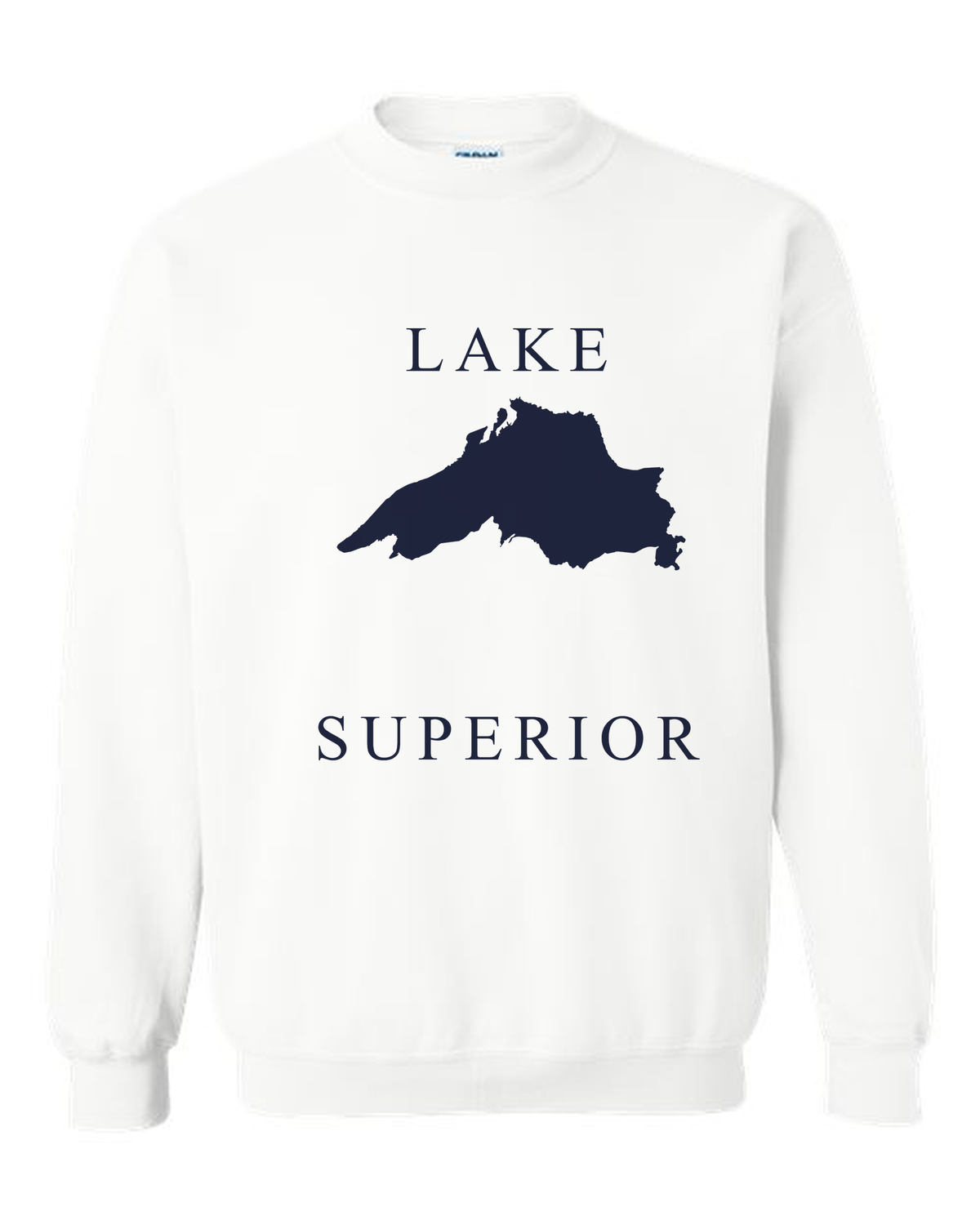 Lake Superior - Copperplate Sandwich Hoodie, White
