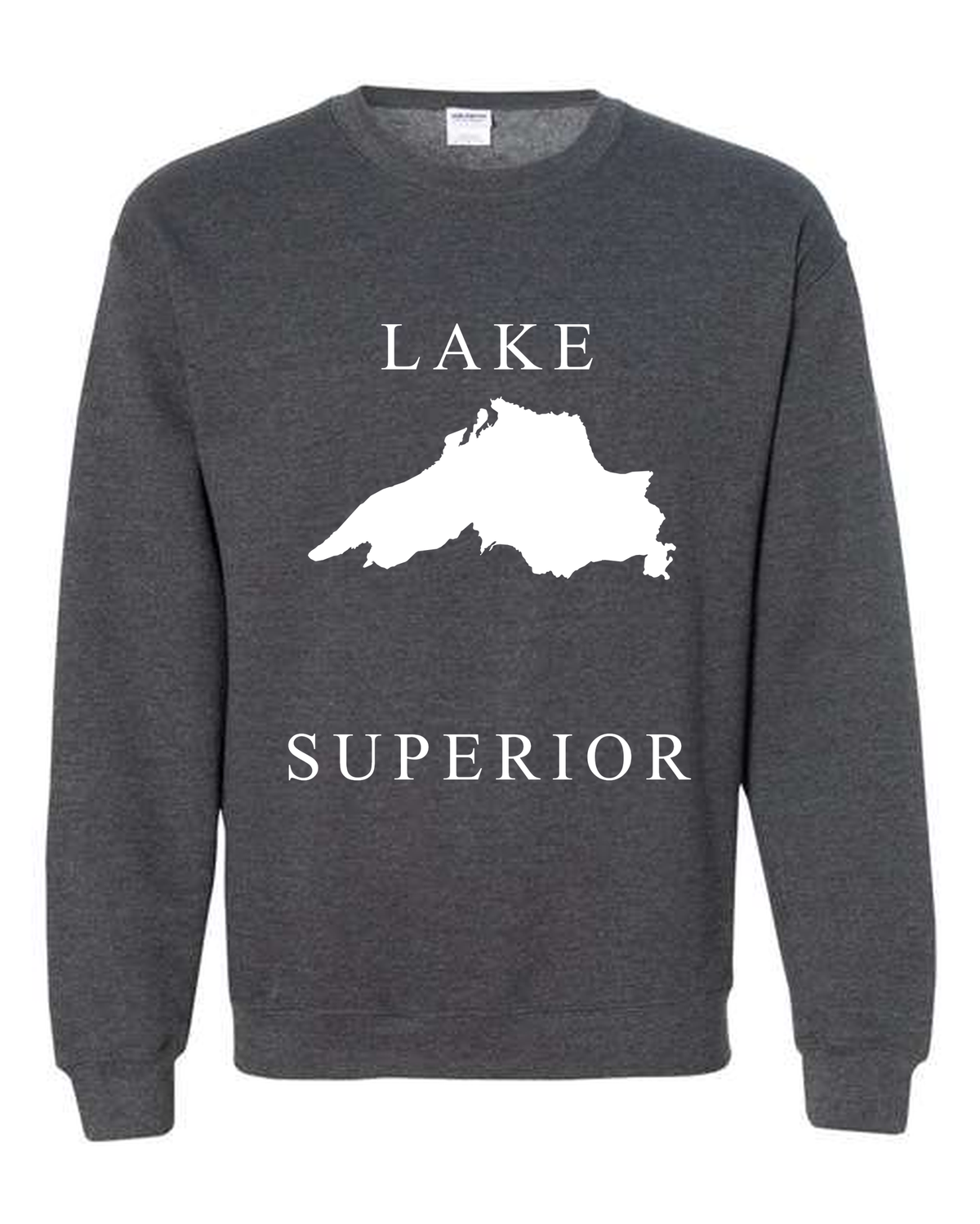 Lake Superior - Copperplate Sandwich Hoodie, Dark Heather