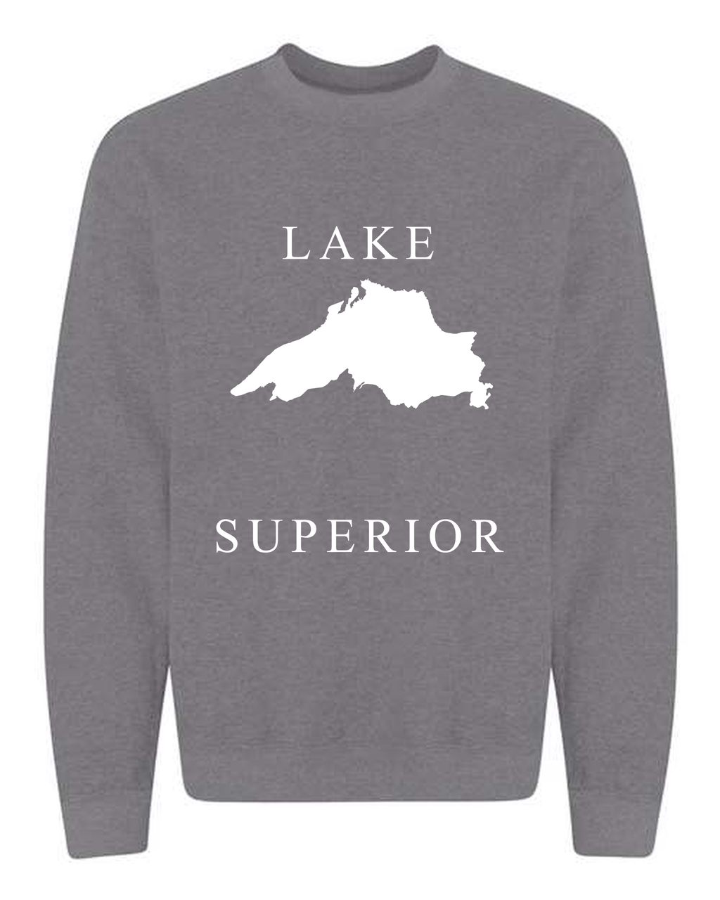 Lake Superior - Copperplate Sandwich Hoodie, Graphite Heather