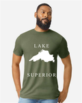 Lake Superior - Copperplate Sandwich T-Shirt, Cactus