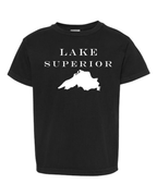 Lake Superior - Engravers Label T-Shirt, Black