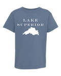 Lake Superior - Engravers Label T-Shirt, Blue Jean