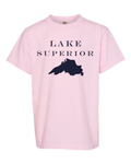 Lake Superior - Engravers Label T-Shirt, Blossom