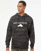Lake Superior - Franklin Modern Hoodie, Black Camo