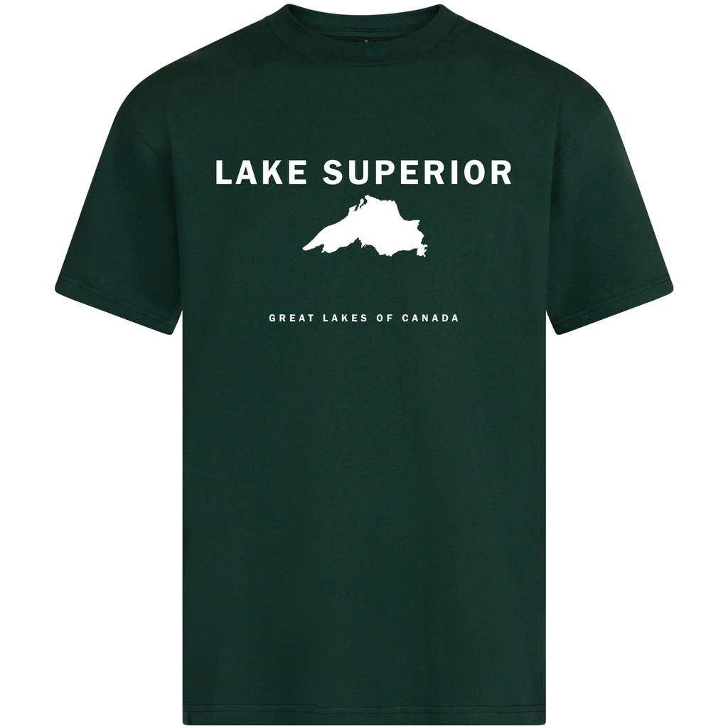 Lake Superior - Franklin Modern T-Shirt, Forest Green