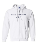 Lake Superior - Garamond Fashion Hoodie, White
