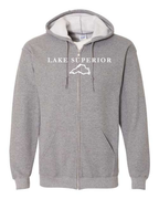 Lake Superior - Garamond Fashion Hoodie, Graphite Heather