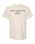 Lake Superior - Garamond Fashion T-Shirt, Ivory