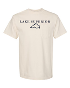 Lake Superior - Garamond Fashion T-Shirt, Ivory