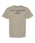 Lake Superior - Garamond Fashion T-Shirt, Sandstone