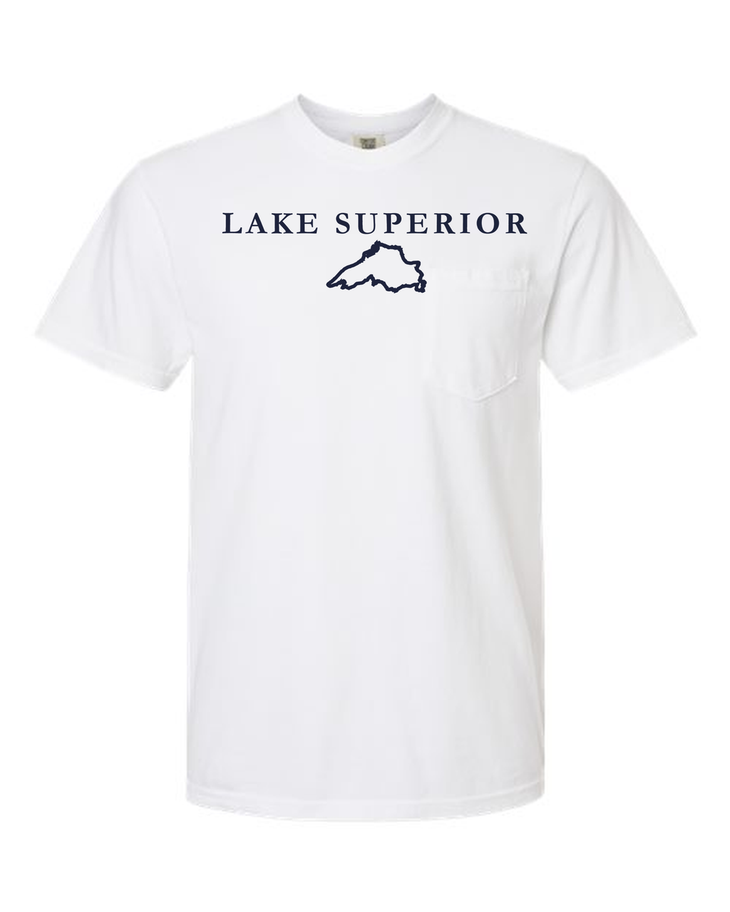 Lake Superior - Garamond Fashion T-Shirt, White