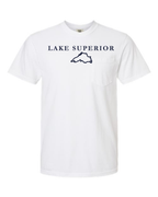 Lake Superior - Garamond Fashion T-Shirt, White