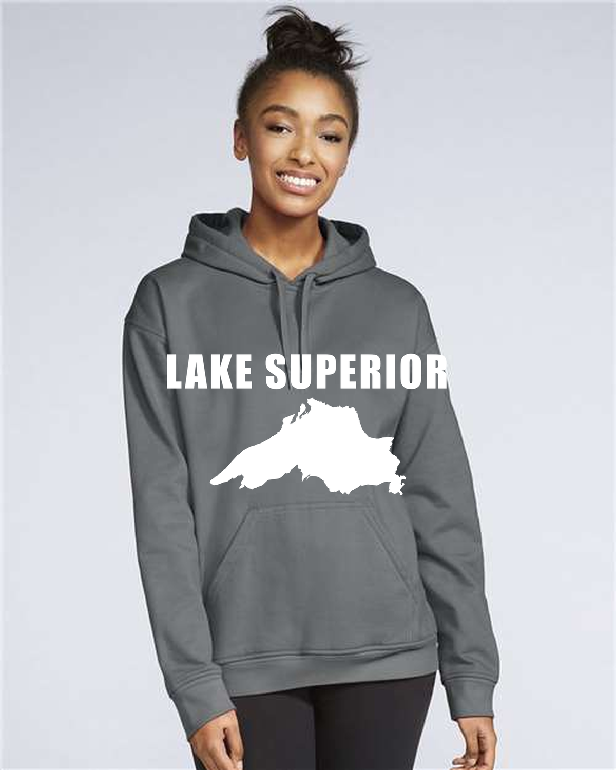 Lake Superior - Impact Statement Hoodie, Charcoal