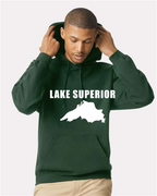 Lake Superior - Impact Statement Hoodie, Forest Green