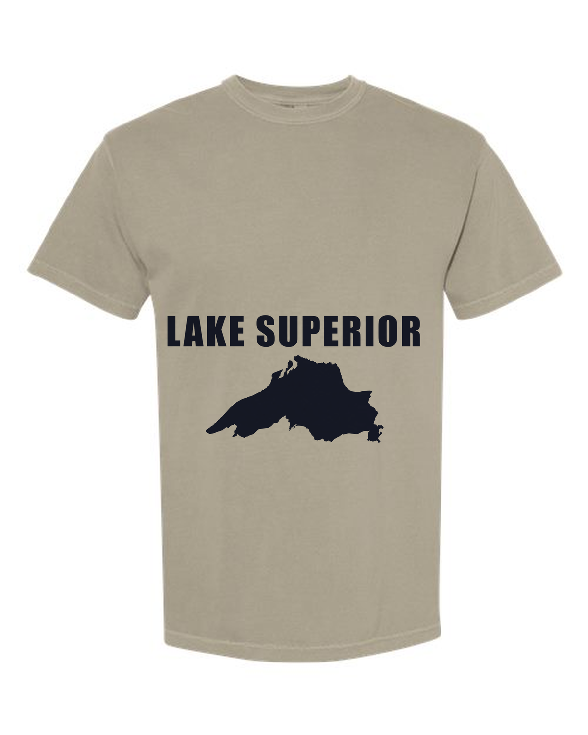 Lake Superior - Impact Statement T-Shirt, Sandstone