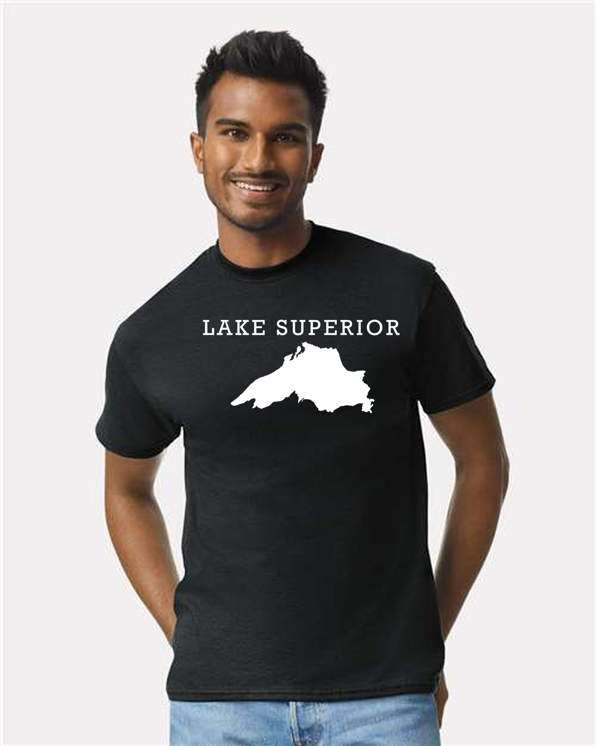Lake Superior - Rockwell Broad T-Shirt, Black