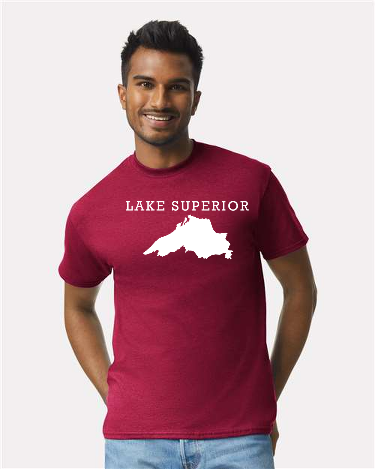 Lake Superior - Rockwell Broad T-Shirt, Cardinal Red