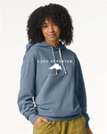 Lake Superior - Serif Classic Hoodie, Blue Jean