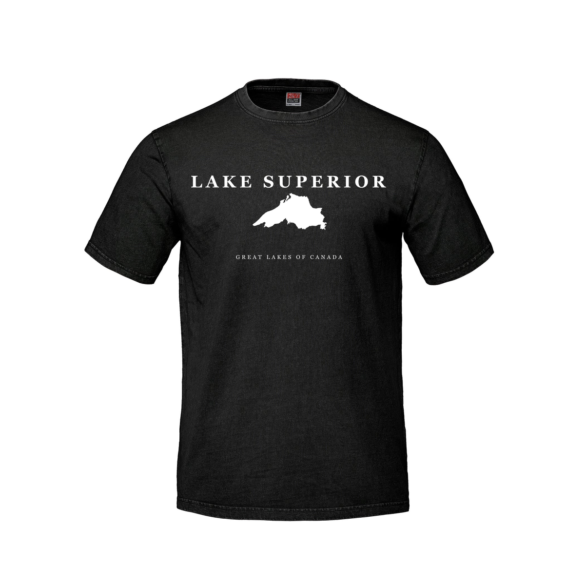Lake Superior - Serif Classic T-Shirt, Black