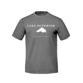 Lake Superior - Serif Classic T-Shirt, Grey