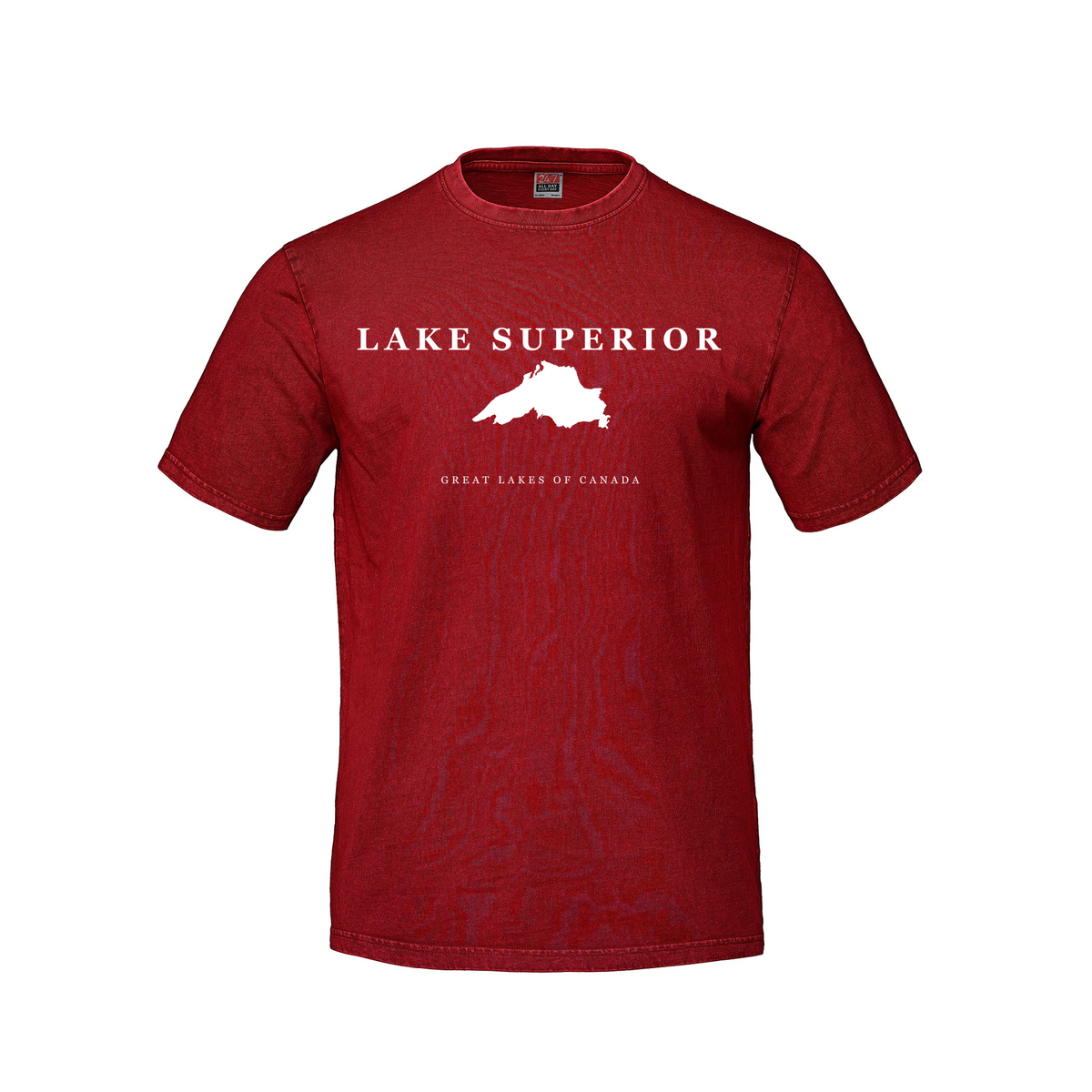 Lake Superior - Serif Classic T-Shirt, Red