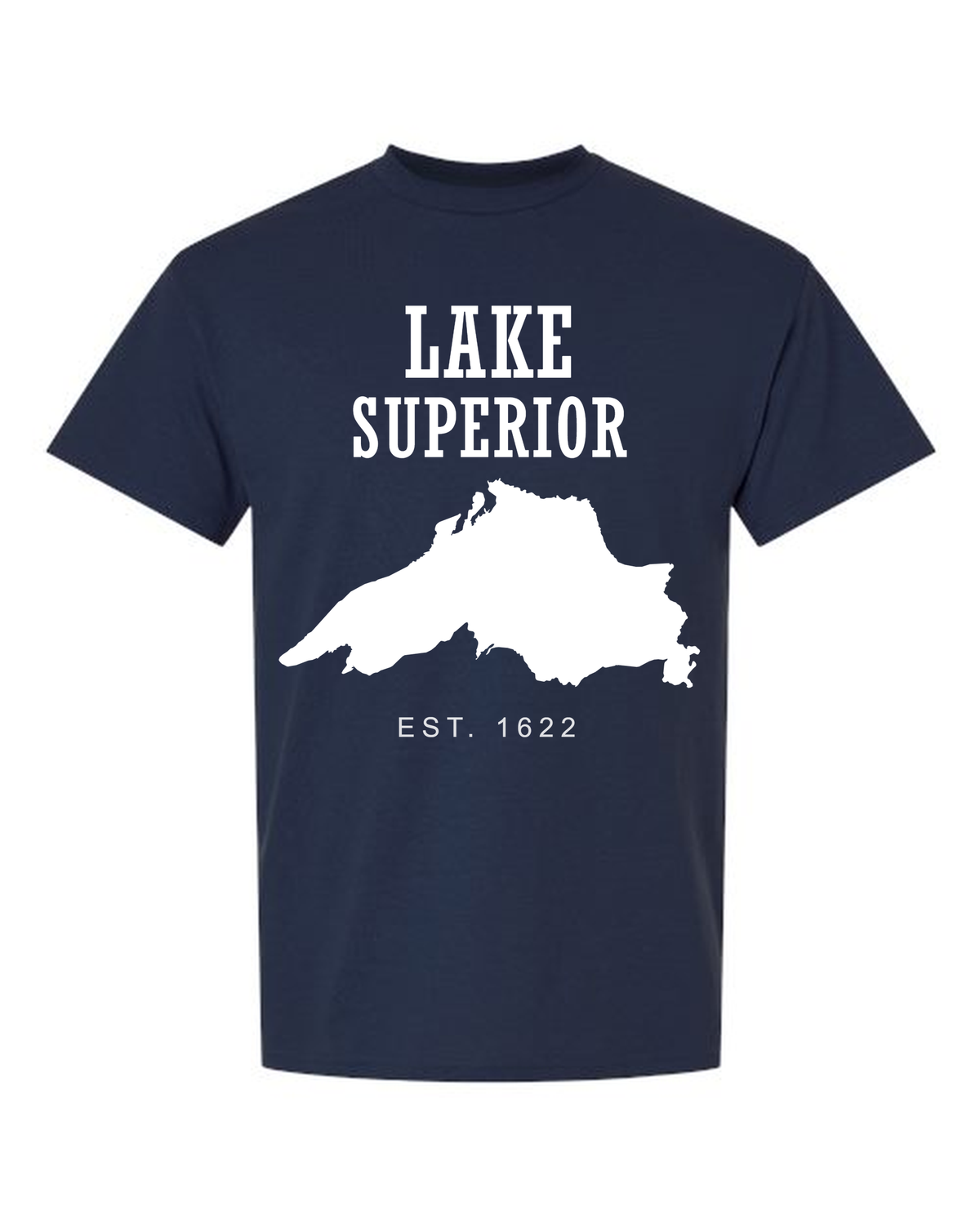 Lake Superior - Slab Heritage T-Shirt, Navy