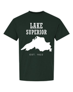 Lake Superior - Slab Heritage T-Shirt, Forest Green