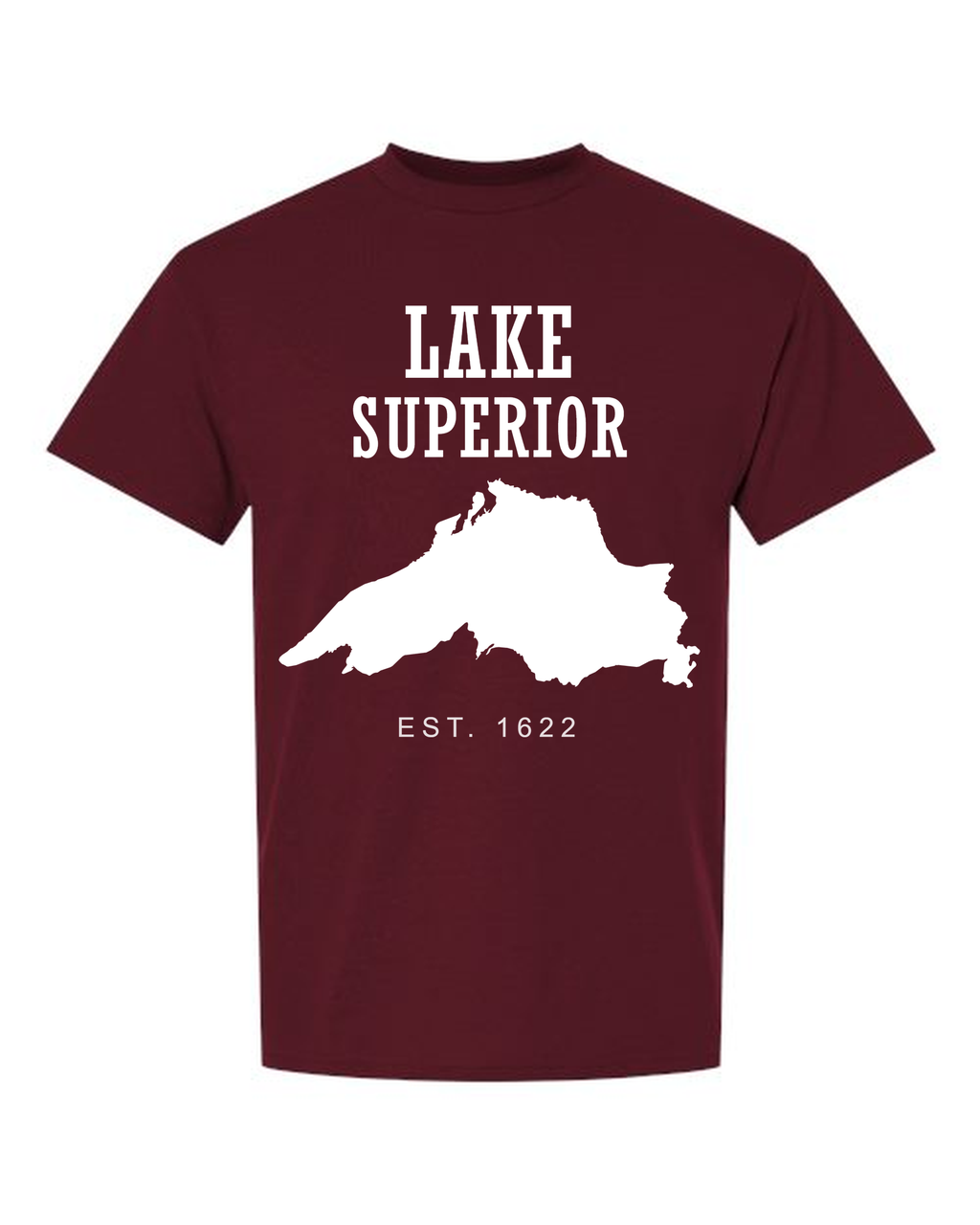 Lake Superior - Slab Heritage T-Shirt, Maroon