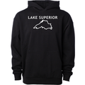 Lake Superior - Trebuchet Outline Hoodie, Black