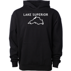 Lake Superior - Trebuchet Outline Hoodie, Black