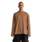SHAKA WEAR Max Heavyweight Oversized Long Sleeve, - 7.5 Oz, Latte