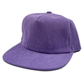 NISSI CAPS GNV-10195P, 5 Panels Flat Bill Corduroy Cap, Lavender