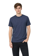 Milltex Sportswear 300, Cotton T-shirt For Men & Women | Lightweight Soft Crewneck Tee, Navy Heather