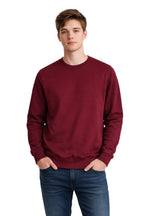 Milltex Sportswear 303, Unisex Midweight Crewneck Fleece Sweatshirt, Maroon