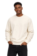 Milltex Sportswear 303, Unisex Midweight Crewneck Fleece Sweatshirt, Natural