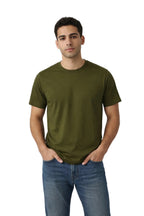Milltex Sportswear 300, Cotton T-shirt For Men & Women | Lightweight Soft Crewneck Tee, Olive