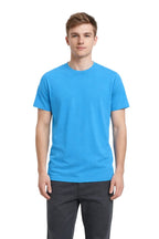 Milltex Sportswear 300, Cotton T-shirt For Men & Women | Lightweight Soft Crewneck Tee, Sapphire