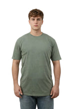 Milltex Sportswear 400, Unisex Mid Weight Short Sleeve Pigment Dyed Tee, Moss Green