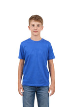 Milltex Sportswear 500, Kids Unisex T-shirt - Soft Lightweight Cotton Crew Neck Tee, Royal