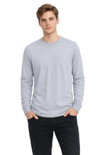 Milltex Sportswear 901, Adult Unisex Light Weight Long Sleeve Deluxe Tee, Grey Heather