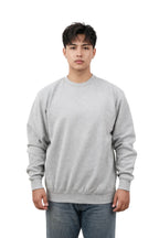 Milltex Sportswear 903, Style Mid Weight Crewneck Sweatshirt, Grey Heather